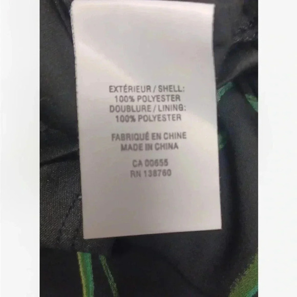 Reitmans Black Birds Of Paradise Floral Hi  Lo Dress Size Medium - Picture 4 of 6